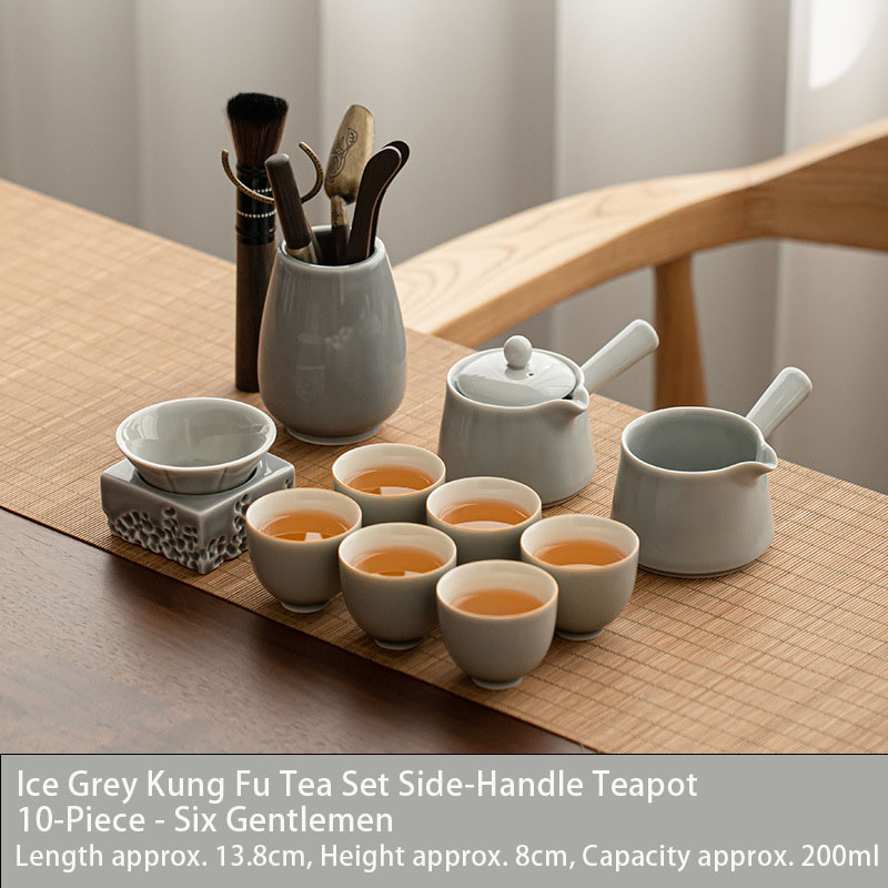Ice Grey Kung Fu Tea Set view 10