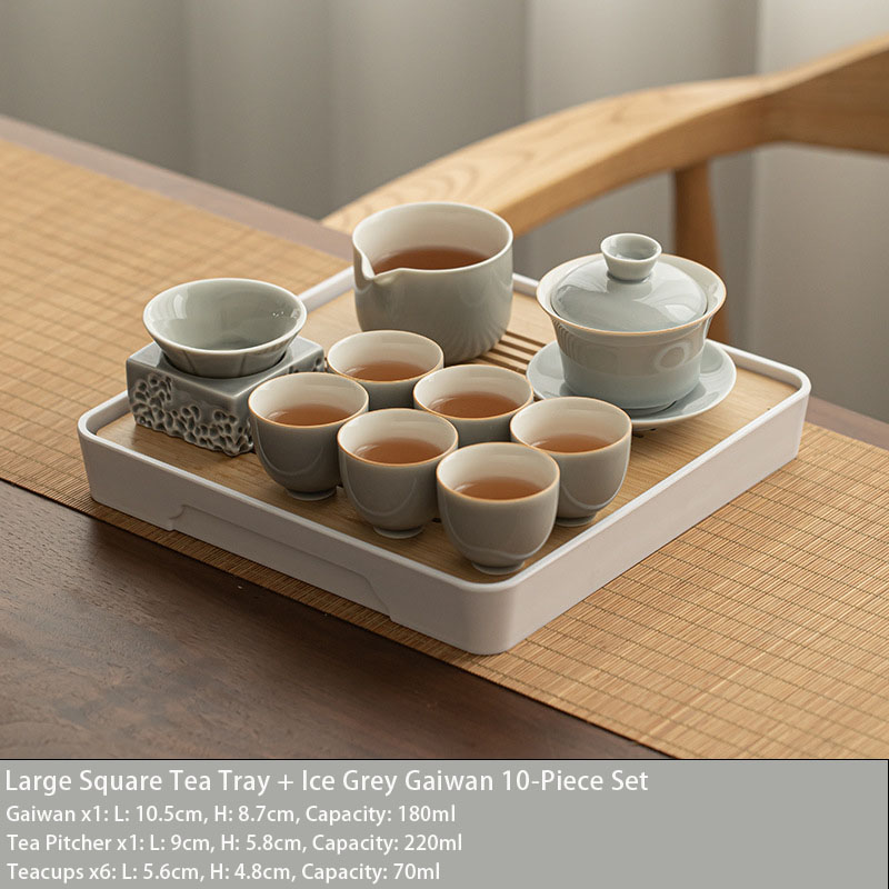 Ice Grey Kung Fu Tea Set view 13