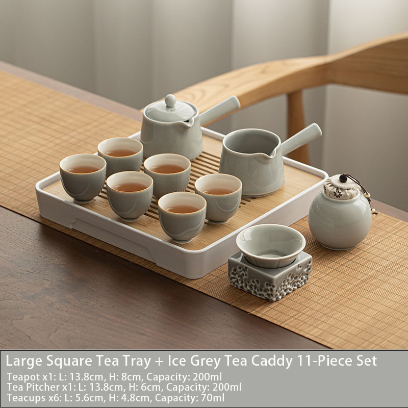 Ice Grey Kung Fu Tea Set view 16