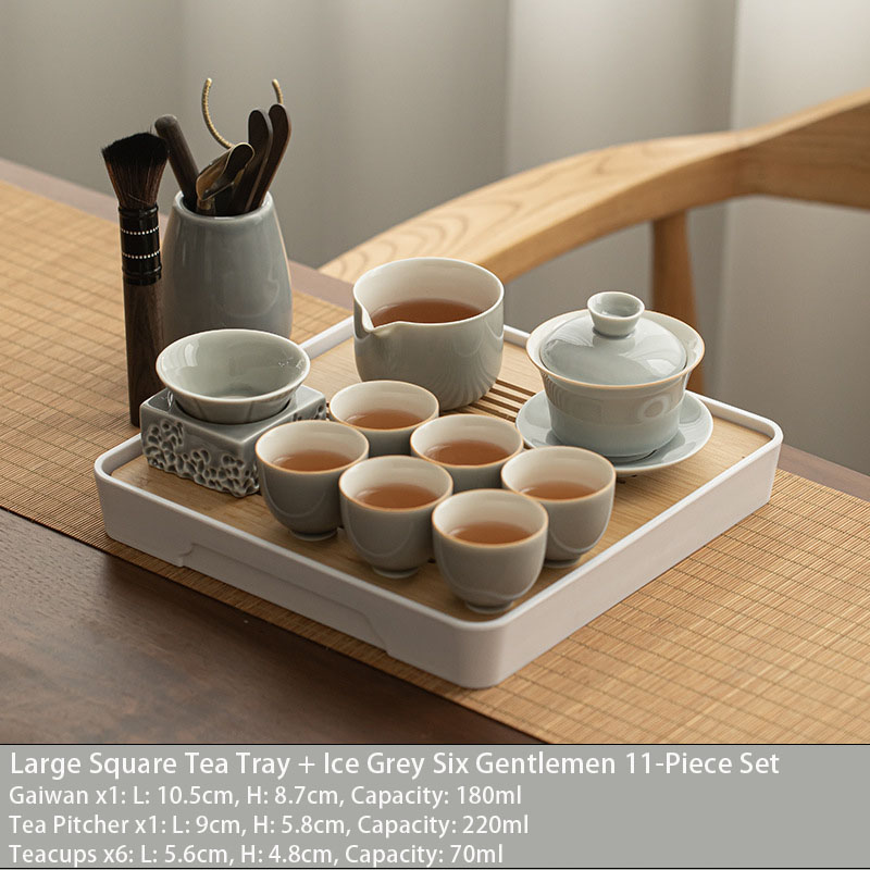 Ice Grey Kung Fu Tea Set view 17