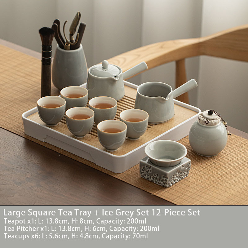 Ice Grey Kung Fu Tea Set view 18