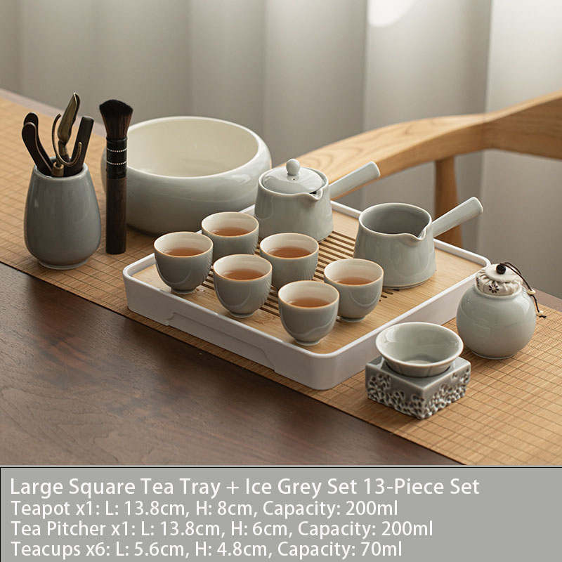 Ice Grey Kung Fu Tea Set view 19