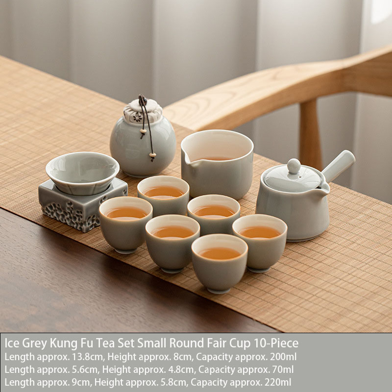Ice Grey Kung Fu Tea Set view 7
