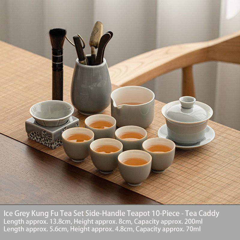 Ice Grey Kung Fu Tea Set view 8