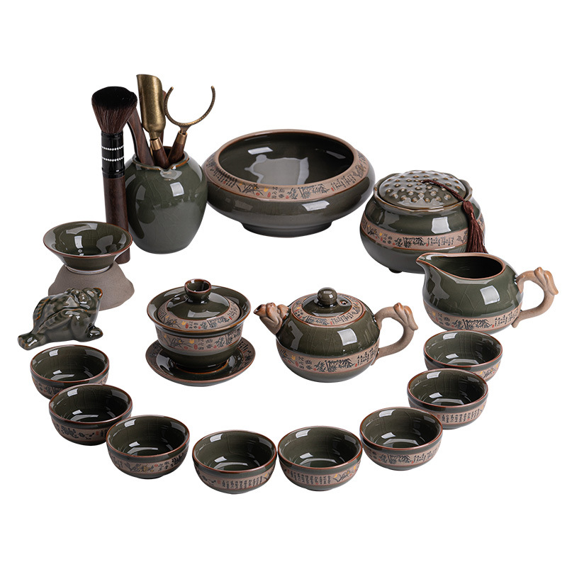 Auspicious Dragon Tea Set – Ge Kiln view 5